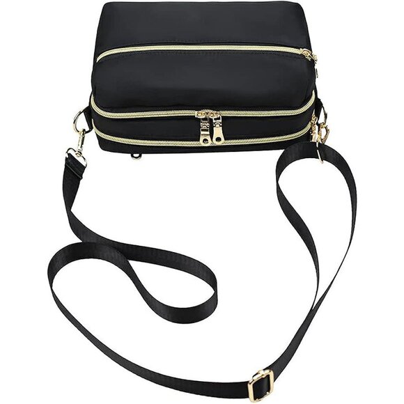 Functional Multi Pocket Crossbody Bag for Women Stylish Ladies Shoulder Messenge